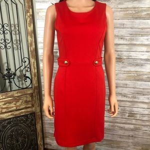 Banana Republic red sheath dress size 2.